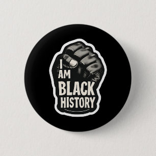 Badge Rond 5 Cm Je suis le Mois de l'histoire des Noirs Fierté afr