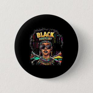 Badge Rond 5 Cm Je suis le Mois de l'histoire des Noirs Fierté afr