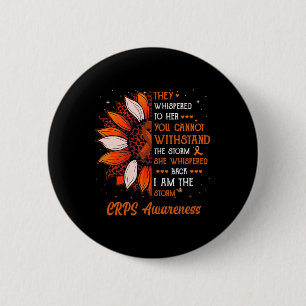 Badge Rond 5 Cm Je suis le Mois de sensibilisation aux orages Guer