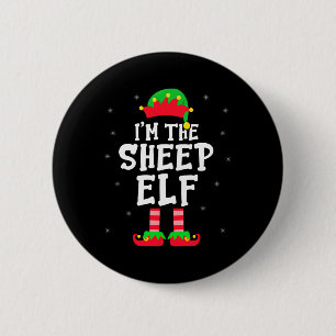 Badge Rond 5 Cm Je suis le mouton Elf Xmas Elf Sheep Farmer Matchi