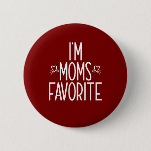Badge Rond 5 Cm Je suis le préféré de maman