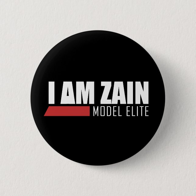Badge Rond 5 Cm Je suis l'élite modèle de Zain (Devant)