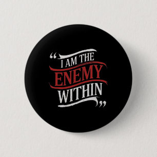 Badge Rond 5 Cm Je Suis L'Ennemi De Kamala Harris Contre Trump 202
