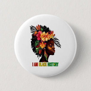 Badge Rond 5 Cm Je suis les femmes de l'histoire noire Mois de la 