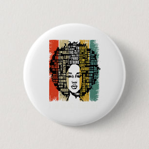 Badge Rond 5 Cm Je suis les femmes de l'histoire noire Mois de l'h