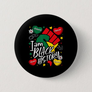 Badge Rond 5 Cm Je suis l'histoire noire des petites amies du poin