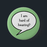 Badge Rond 5 Cm Je suis malentendante, consciente<br><div class="desc">Évitez les difficultés de communication et faites prendre conscience de votre surdité avec le badge Je suis difficile d'entendre. Fatigué de vous expliquer et d'alerter les gens à votre audition, cette épingle est exactement ce que le dr a commandé, j'ai conçu cette épingle en utilisant une couleur verte feuille, cependant,...</div>