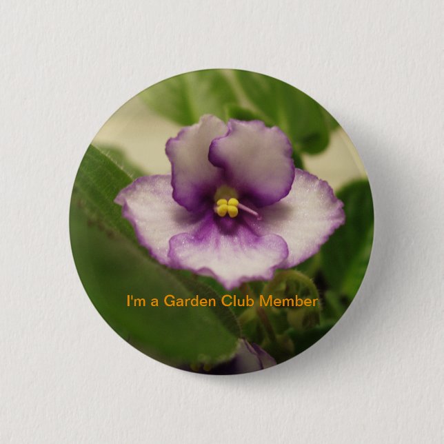 Badge Rond 5 Cm Je suis membre du Garden Club (Devant)