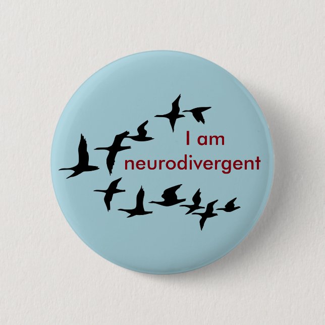 Badge Rond 5 Cm Je suis neurodivergent (Devant)