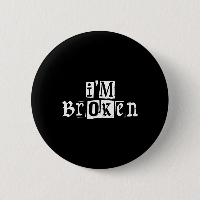 Badge Rond 5 Cm Je suis OK Maladie invisible Sensibilisation à la  (Devant)