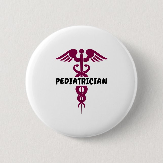 Badge Rond 5 Cm Je suis pédiatre (Devant)
