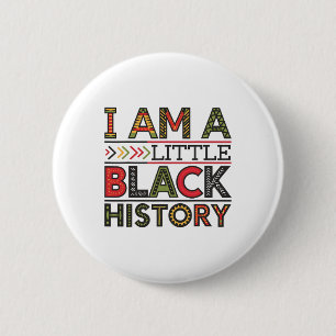 Badge Rond 5 Cm Je suis petit Mois de l'histoire des Noirs Afro-Am