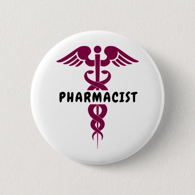 Badge Rond 5 Cm Je suis pharmacien (Devant)