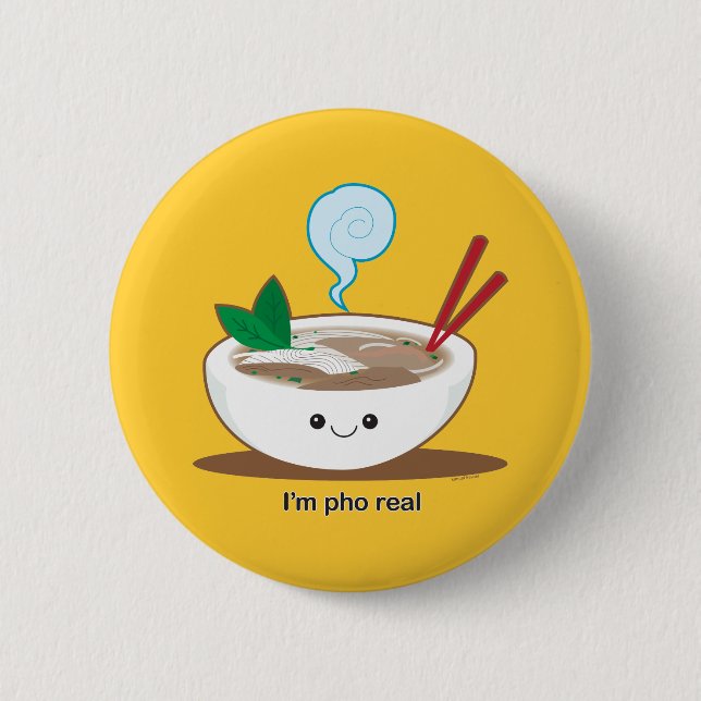 Badge Rond 5 Cm Je suis Pho vrai (Devant)
