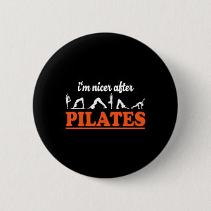 Badge Rond 5 Cm Je suis plus gentil après Pilates Professeur de fi