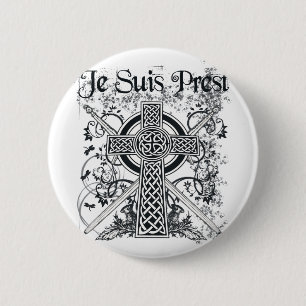 Badge Rond 5 Cm Je Suis Prest Fraser Family Moto