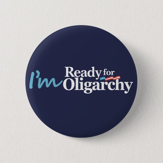 Badge Rond 5 Cm Je suis prêt pour la parodie de Hillary (Devant)