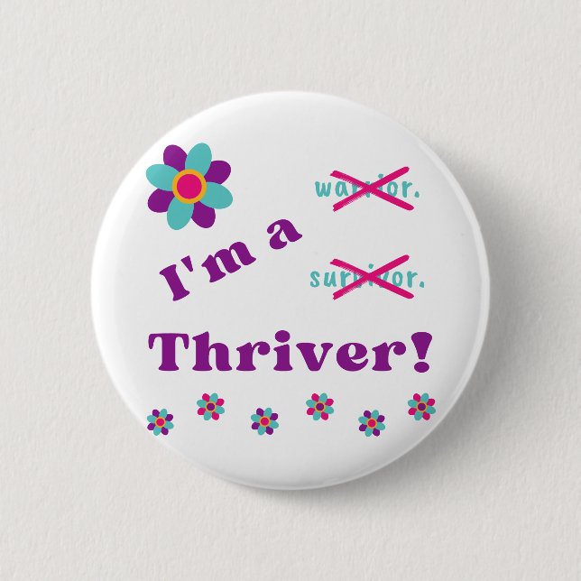 Badge Rond 5 Cm Je suis Thriver ! (Devant)