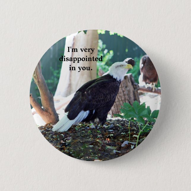 Badge Rond 5 Cm Je suis très déçu (Devant)