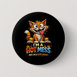 Badge Rond 5 Cm Je suis un bazar total