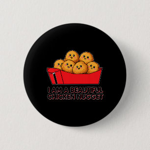 Badge Rond 5 Cm Je suis un beau costume d'Halloween au poulet