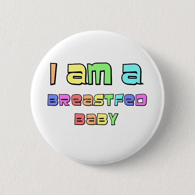 Badge Rond 5 Cm Je Suis Un Bébé Au Sein Du Sein (Devant)