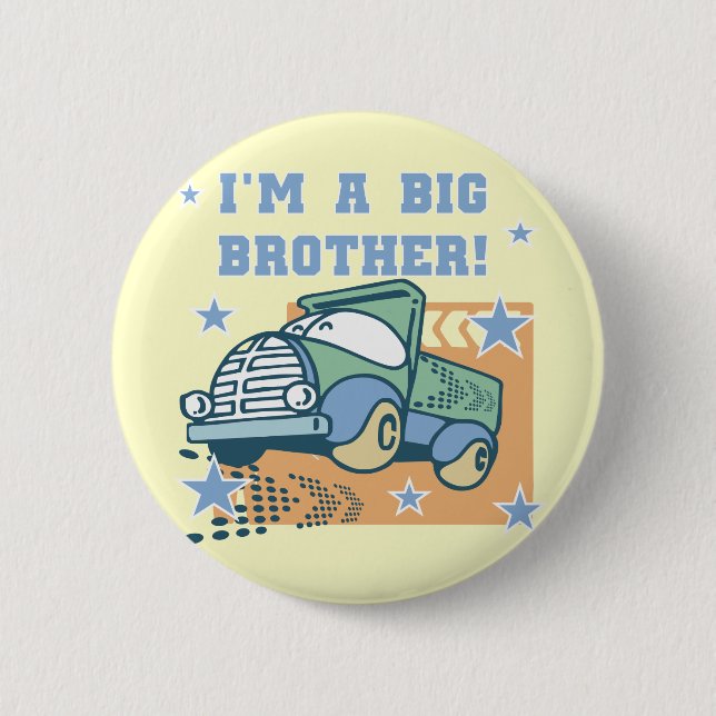 Badge Rond 5 Cm Je suis un Big Brother - T-shirts et cadeaux pour  (Devant)