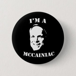 Badge Rond 5 Cm Je suis un bouton de McCainiac