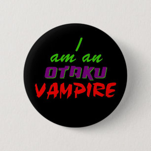 Badge Rond 5 Cm Je suis un bouton de vampire d'Otaku
