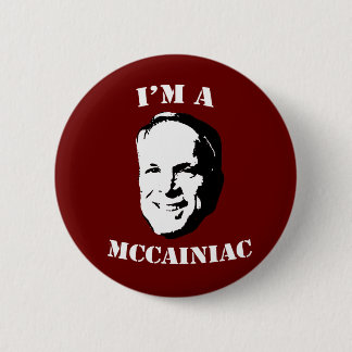 Badge Rond 5 Cm Je suis un bouton McCainiac