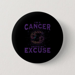 Badge Rond 5 Cm Je Suis Un Cancer Zodiac Signal Graphique Crabe Ho
