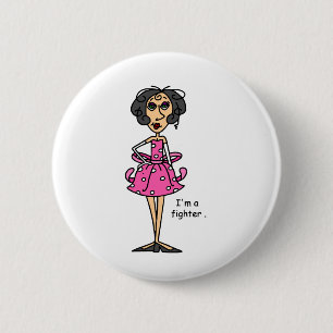 Badge Rond 5 Cm Je suis un combattant !