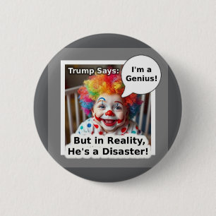 Badge Rond 5 Cm Je suis un dessin génial de clown de bébé
