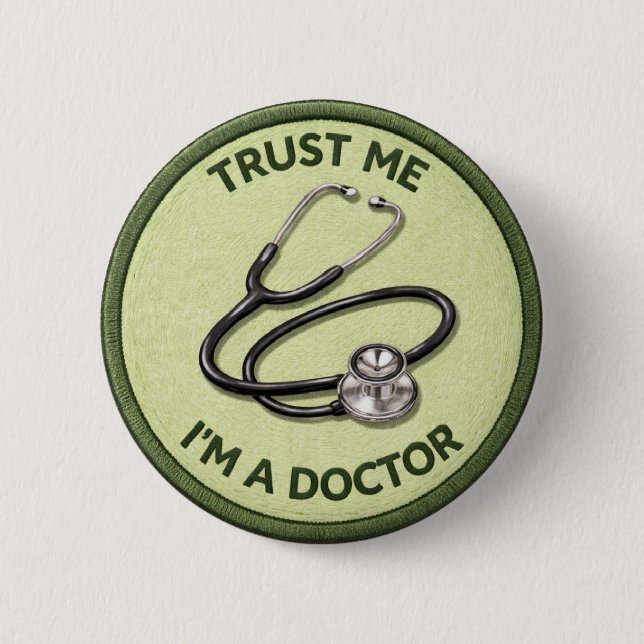 Badge Rond 5 Cm Je suis un docteur (Devant)
