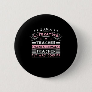 Badge Rond 5 Cm Je Suis Un Enseignant En Littérature