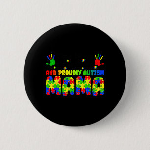 Badge Rond 5 Cm Je suis un fouillis chaud fièrement stressé Maman