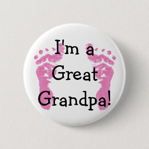 Badge Rond 5 Cm Je suis un grand grand-papa !