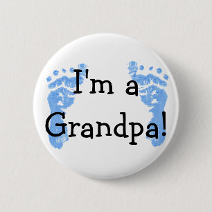 Badge Rond 5 Cm Je suis un grand-papa !