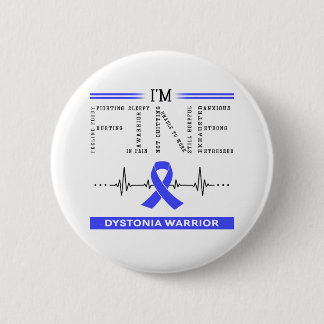Badge Rond 5 Cm Je suis un guerrier de Dystonia