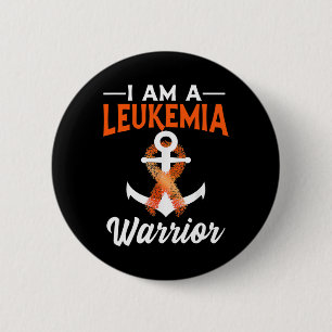 Badge Rond 5 Cm Je Suis Un Guerrier De Leucémie Cancer Du Sang Anc