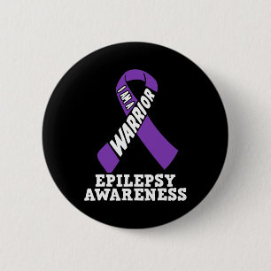 Badge Rond 5 Cm Je Suis Un Guerrier Epilepsie Sensibilisation Mala