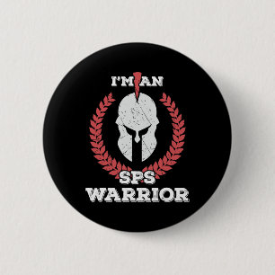 Badge Rond 5 Cm Je suis un guerrier Sps guerrier Stiff personne sy
