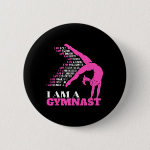 Badge Rond 5 Cm Je Suis Un Gymnaste Funny Handstand Gymnastique Do