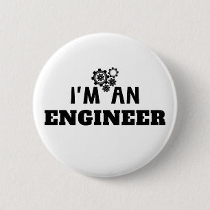 BADGE ROND 5 CM JE SUIS UN INGÉNIEUR - 
