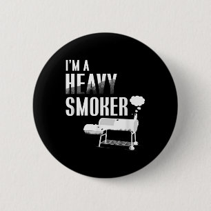 Badge Rond 5 Cm Je Suis Un Lourd Fumeur Bbq Grillant Viande Pig Fu