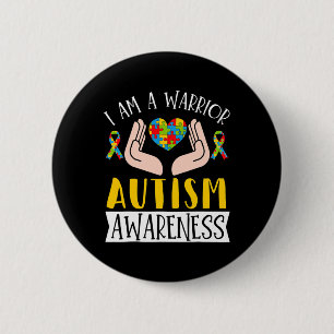 Badge Rond 5 Cm Je Suis Un Mois De Sensibilisation sur l'autisme D