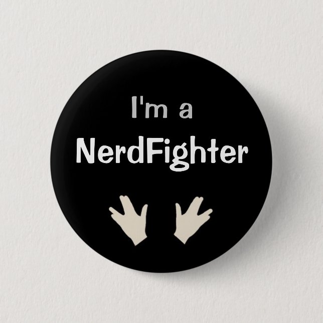 Badge Rond 5 Cm Je suis un NerdFighter - DFTBA (Devant)