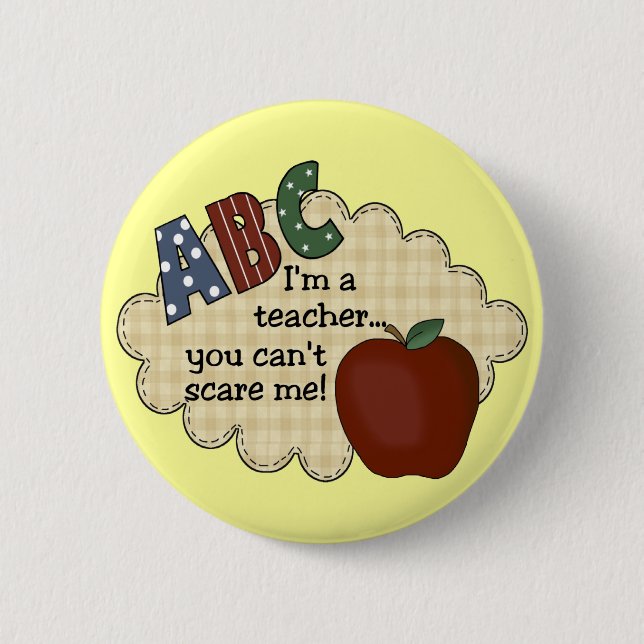 Badge Rond 5 Cm Je suis un professeur… que vous ne pouvez pas (Devant)