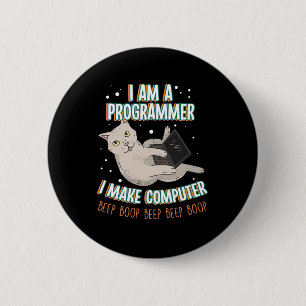 Badge Rond 5 Cm Je Suis Un Programmeur Coder Développeur Ordinateu