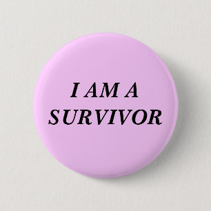 BADGE ROND 5 CM JE SUIS UN SURVIVANT